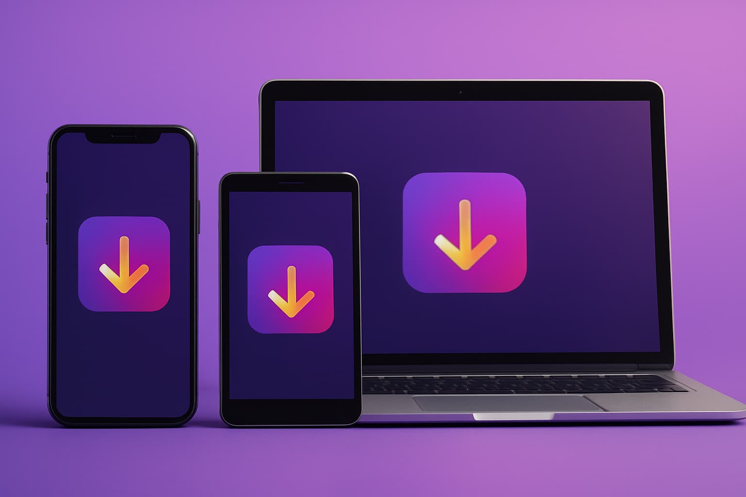 Múltiplos dispositivos mostrando a compatibilidade